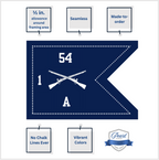 Seamless Guidon Replica (for Framing)